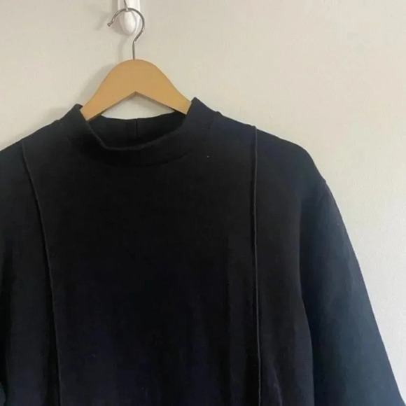 Zara Black Knit Sweatshirt Dress - Picture 5 of 10